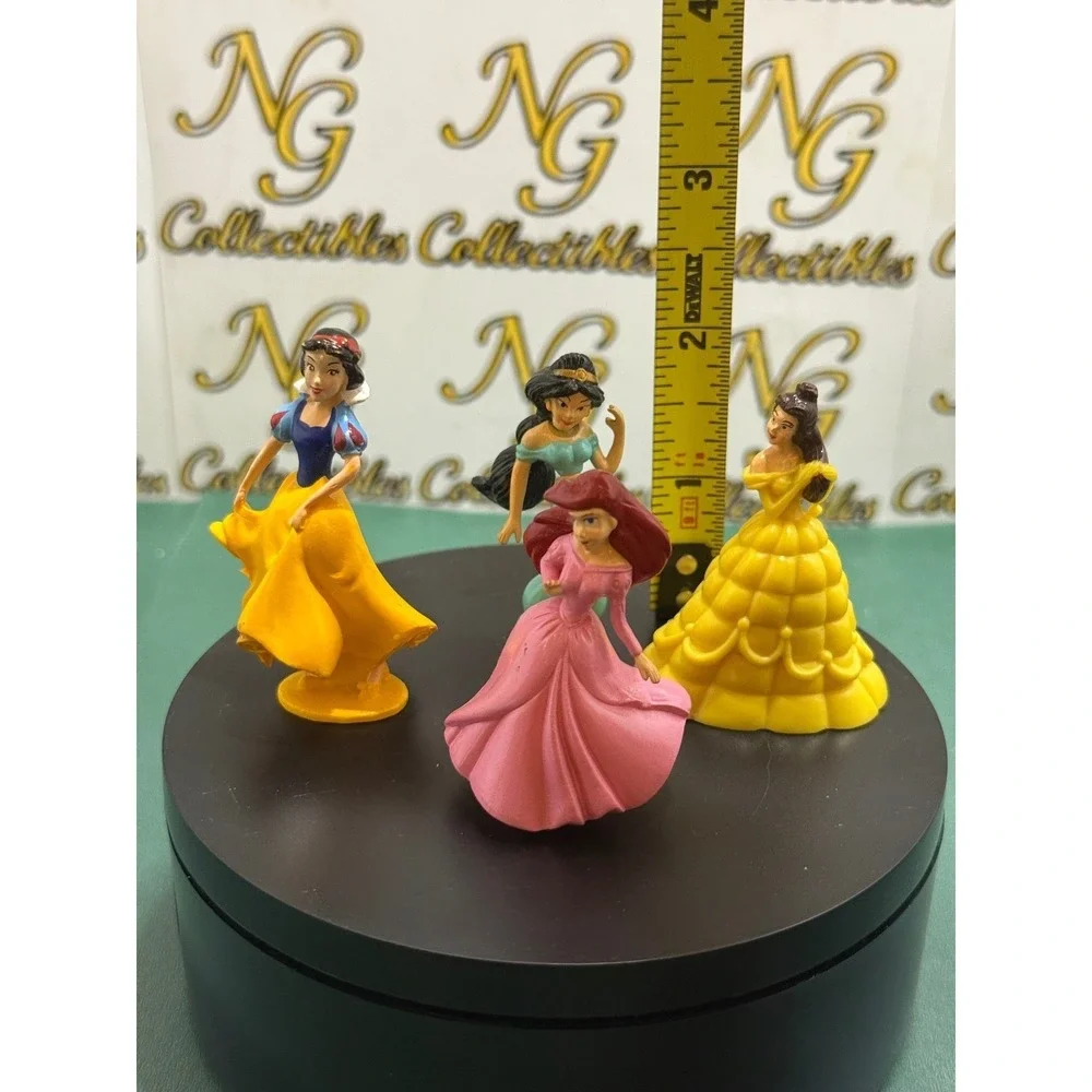 Disney Princess Figurines Lot Ariel Belle Jasmine Snow White Mini Cake Toppers